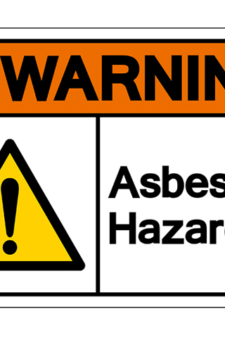 Asbesto Warning Sign