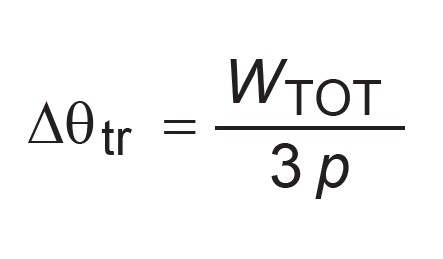 Calculation of the current rating — Calculation of thermal resistance