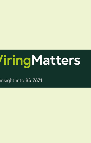 Wiring Matters Banner On Bright Green 20 Percent Tint Background