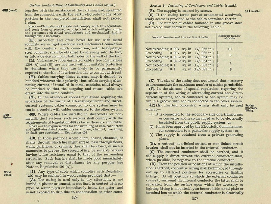 Tenth Edition of IEE Wiring Regulations 1934
